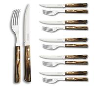 Tramontina Churrasco 12 Pieces Cutlery Set - Steak/Pizza Knives & Forks Set