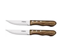 Tramontina Churrasco 5 inch Jumbo Steak Knife, Brown Handle