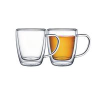 Tramontina Tea & Coffee Double Walled Glasses/Mugs 2 Pieces Set - 270ml