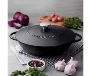 Tramontina Enameled Cast Iron Wok 32cm 5L Induction Oven Safe Cookware Premium