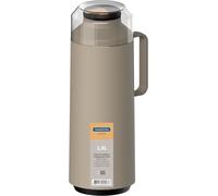 Tramontina Exata 1L Thermal Flask Beige Glass Lined Vacuum 61637/108