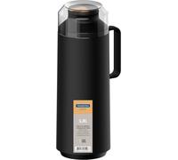 Tramontina Thermal Flask with Cup Lid and Interior Glass Container (Black, 1.0l)