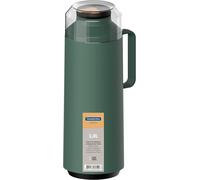 Tramontina Exata 1L Thermal Flask Olive Green Glass Lined Vacuum 61637/107