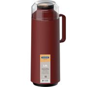 Tramontina Exata 1L Thermal Flask Rich Red Glass Lined Vacuum 61637/106