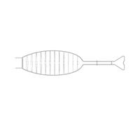 Tramontina Fish Grill Rack Stainless Steel Durable Barbecue Utensils - 785x170mm