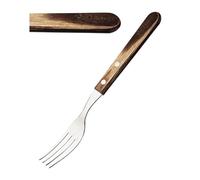 Tramontina Gaucho Forks Stainless Steel Blade Wooden Handle - Pack of 6