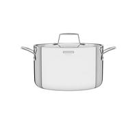 Tramontina Grano 3-Ply Stainless Steel Deep Casserole 24 cm, 5.8 litres | Induction, Electric, Gas and Ceramic Glass Hobs, Cookware, Kitchen, 62144240
