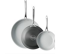 Tramontina Hard Anodized Skillets, Ceramic Non-Stick Interior, 3 Pack