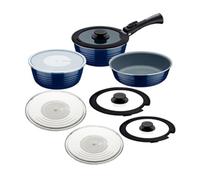 Tramontina Ítria 10-Piece Nesting Cookware Set Navy