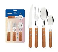 Tramontina Natural Wooden Handle 16 Pcs. Cutlery Set