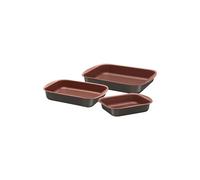 Tramontina Non-Stick Roasting Pan Set, Aluminium (Brown and Burnished Bronze)