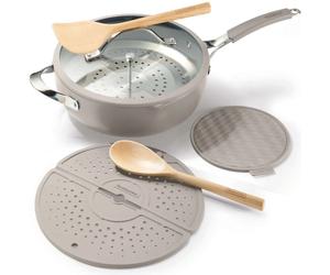 Tramontina Pan Set All-in-One Plus 31700/167 30cm Beige Pan Set 4.7Litre Pan