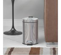 Tramontina 12L Pedal Bin Stainless Steel Rubbish Bin with Lid, Removable Inner Bucket, 25.5 cm Diameter x 40 cm Height, 94538112