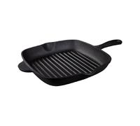 Tramontina Pre-Seasoned Cast Iron Square 2.2L Griddle Pan Induction Safe - 270mm