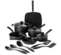 Tramontina 15 pc Aluminum Nonstick Cookware Set with Utensils - Storm, 80143/034DS