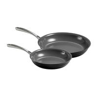 Tramontina Set of 2 25cm & 30cm Hard Anodised Ceramic Coated Frying Pans