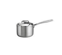Tramontina 80116/021DS Gourmet Stainless Steel Induction-Ready Tri-Ply Clad Covered Sauce Pan, 1.5 Quart, NSF Certified, Made in Brazil