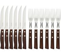 Tramontina Steak Cutlery Set 12-Piece 22299/009 Natural Wooden Handles