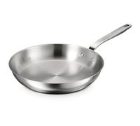 Tramontina Tempo Tri-Ply Base Stainless Steel 12-Inch Large Frying Pan, Induction-Ready Skillet, Oven-Safe, Dishwasher-Safe
