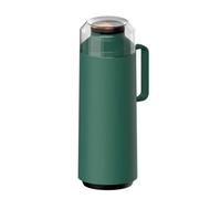 Tramontina Thermal Flask With Cup Lid, Interior Glass Container, Olive Green, 1.0L