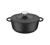 Tramontina Trento 24cm Casserole Dish - Cast Iron, Black