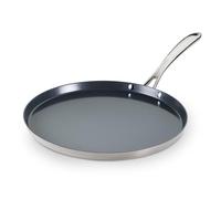 Tramontina Utsava Dosa Tawa Non-Stick Frying Pan 12 Inch Ceramic Coated Stainless Steel Frying Pan for Roti, Pancakes, Pancakes, Tortillas