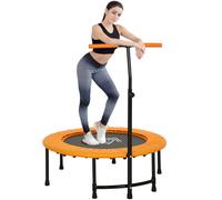 Trampoline 40" Mini Orange Steel Frame Oxford Fabric PE Pad Fit Handle 116-132cm