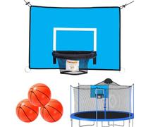 Trampoline Basketball Hoop - Accessory for Children Trampoline with Basketball Net - Sports Equipment Resistant to Atmospheric Agents for Adults and Youth Fitness