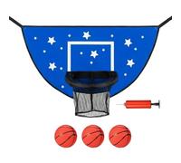 Trampoline Basketball Hoop, Interactive Waterproof Sunproof Net, 18x12 Inches Outdoor Hoop With Grip, Strong Steel Frame Sports Accessory, Modern Style Play Set, Fun Equipment For Boys & Girls Yard