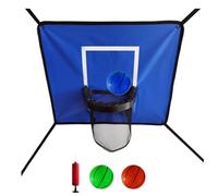 Trampoline Basketball Hoop Set - Slam Dunk Game for Kids Backyard Bounce Fun | Adjustable Rim Net with Foam Guard Padding, Outdoor Trampoline Sports Toy Accessory for Active Play