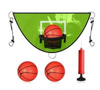 Trampoline Basketball - Kids Set, Portable UV Resistant, Space Saving Outdoor Accessory, Wear Resistant | Boys Girls Trampoline Basketball For Backyard Garden Yard Stable Ranch