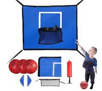 Trampoline Basketball Net | Waterproof Net | With 3 Balls, Basketball Hoop and Trampoline Accessories - For Adults Teens Family Indoor Outdoor Garden Home