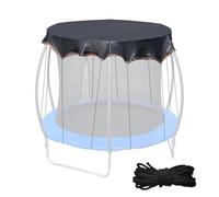 Trampoline Canopy - UV Resistant Shade Netting, Weatherproof Trampoline Cover | Outdoor Top Cover for Backyard Straight Post Frame Use
