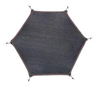 Trampoline Cap - Black Nylon 6ft 8ft 10ft 12ft 14ft | UV Protective Sunshade Canopy | Outdoor Top Shield For 6 Pole And 8 Pole Trampolines For Use In The Garden, Backyard And Playground