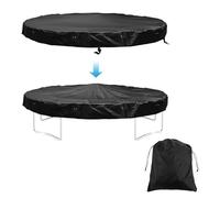 Trampoline Cover, 12 Ft Round Trampoline Rain Snow Sun Shade Protective Cover Oxford Cloth Tear-Resistant Outdoor Yard Playground Winter Trampoline Canopy Weather Cover, Easy to Install