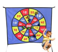Trampoline Dartboard - Throwing Play Set for Kids, Target Exercises with Sticky Balls | Leisure Sports Toy for 8, 10, 12 14 Trampolines, Backyard, Playroom, Birthday Gift, Practice