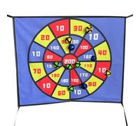 Trampoline Darts Set - High Visibility Sticky 10 Piece Ball Kit, Interactive Social Game | Premium Outdoor Fitness Toy Portabl Party Entertainment