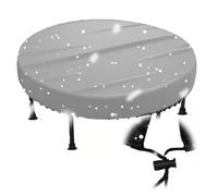 Trampoline Dust Rain Cover, Waterproof 210D Oxford Fitness Trampolines Round Protection for Patio, Park,Dust Proof Trampolin Protective Cover for Indoor/Outdoor/Garden(Size:102 * 11cm,Color:Grey)