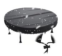 Trampoline Dust Rain Cover, Waterproof 210D Oxford Fitness Trampolines Round Protection for Patio, Park,Dust Proof Trampolin Protective Cover for Indoor/Outdoor/Garden(Size:102 * 11cm,Color:Black)