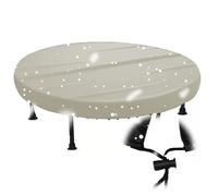 Trampoline Dust Rain Cover, Waterproof 210D Oxford Fitness Trampolines Round Protection for Patio, Park,Dust Proof Trampolin Protective Cover for Indoor/Outdoor/Garden(Size:102 * 11cm,Color:Beige)