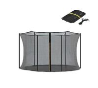 Trampoline Enclosure Net - Trampoline Protective Net | Replacement Nylon Protective Net with Post Covers | Safety Enclosure for Trampol Protection