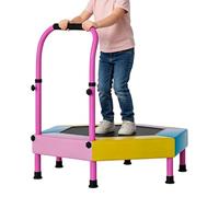 Trampoline for Kids - 3FT Foldable Jumping Toys - Small Trampoline with Adjustable Handle,for Garden Backyard Lawn Playground Park Gym Home Daycare Preschool Classroom