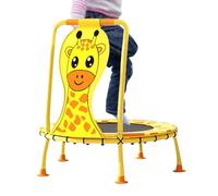 Trampoline for Kids | 40 Inch Giraffe Pattern Workout Equipment | with Foam Handle 440lbs Capacity Small Trampoline for Kids - for Boys Ages 1-6 Fitness Jumping Backyard Play