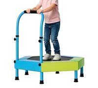 Trampoline Indoor - 3FT Foldable Jumping Equipment - Recreational Trampoline with Adjustable Handle,for Garden Backyard Lawn Playground Park Gym Home Daycare Preschool Classroom