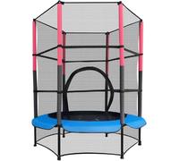 Trampoline Indoor Mini Trampoline 4.5FT 55"with Safety Net Enclosure,Indoor Outdoor Children’s Activity Junior,Seamless Design(BLUE)