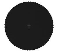 Trampoline Jumping Mat Black 280g/m² Polypropylene 3.66m (12') 64Hooks HeavyDuty