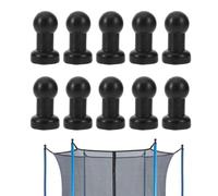 Trampoline Net Pole Hats - Trampolines Replacement Post Toppers, 10 Piece Trampoline Net Pole for Repairing, Security End Caps with 2.5cm Diameter Design, Resilient Hardware Tool for Securing Nets