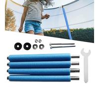 Trampoline Net Poles, 4X Trampoline Replacement Poles Trampoli-ne Frame Enclosure Po-les Sturdy Straight Tubes Universl Trampoli-ne Parts