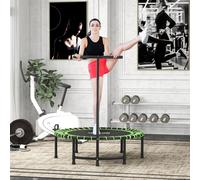 Trampoline Outdoor Bouncer Jumper 3-Level Adjustable Handle HOMCOM Green One Size