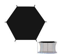 Trampoline Outdoor Cover, Sun Protection Top, 6ft/8ft/10ft/12ft/14ft Waterproof Black Cover For Outdoor Backyard Playground Nylon